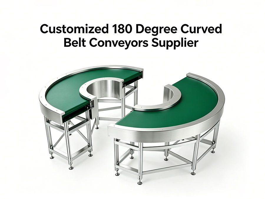 Customized 180 Degree Curved Belt Conveyors Supplier