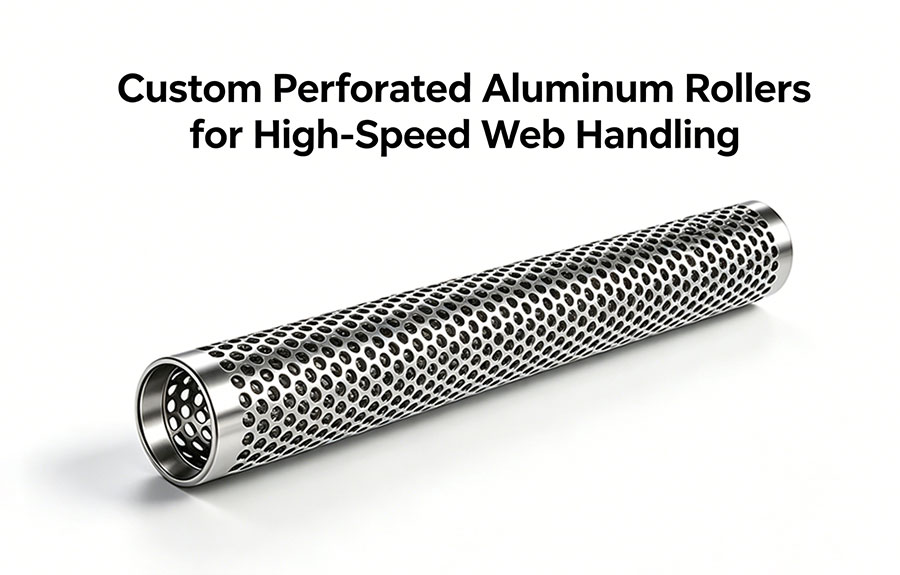 Custom Perforated Aluminum Rollers for High-Speed Web Handling