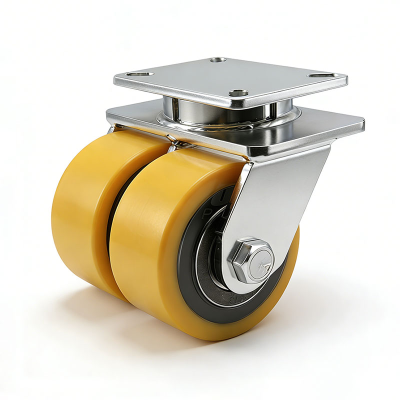 Custom Dual Wheel Kingpinless Casters for Automotive Assembly & AGV