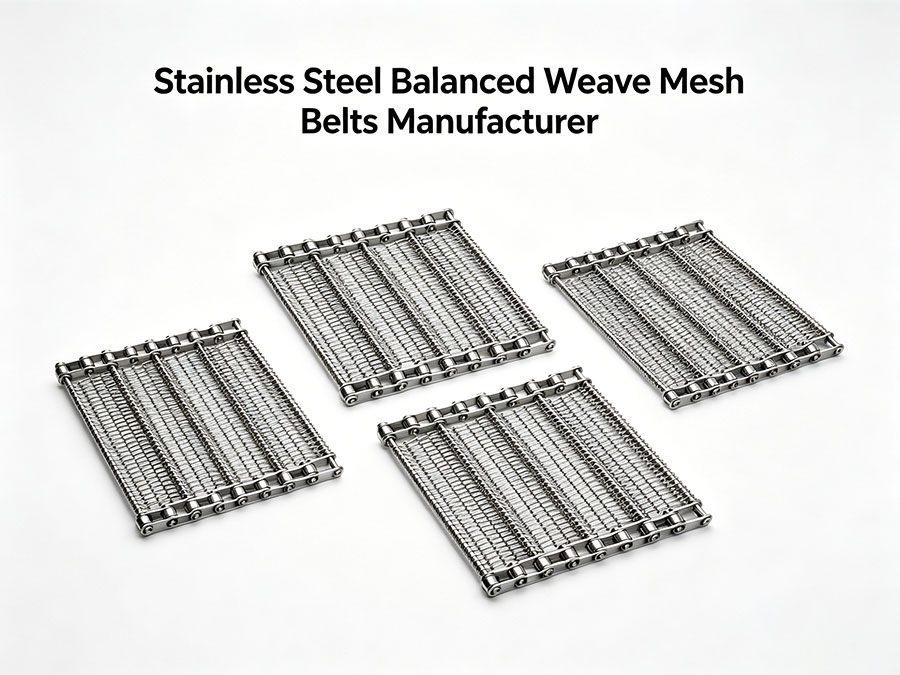 Stainless Steel Balanced Weave Mesh Belts Manufacturer