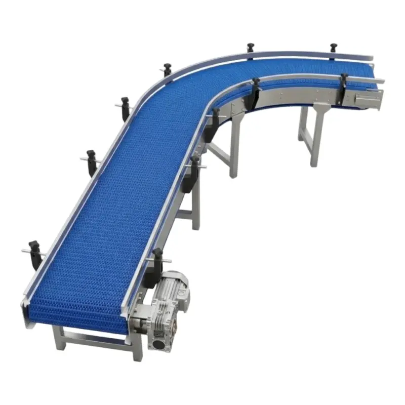 Custom Modular Plastic Belt Conveyor System