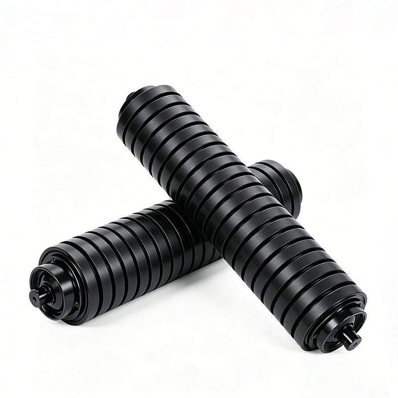 Custom Neoprene Impact Rollers for Conveyor Systems