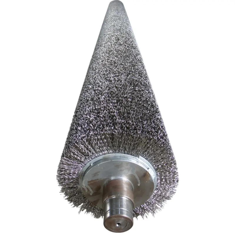 Hard-bristle Metal Shaft Industrial Roller Brush