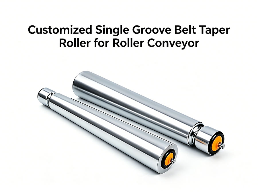 Customized Single Groove Belt Taper Roller for Roller Conveyor