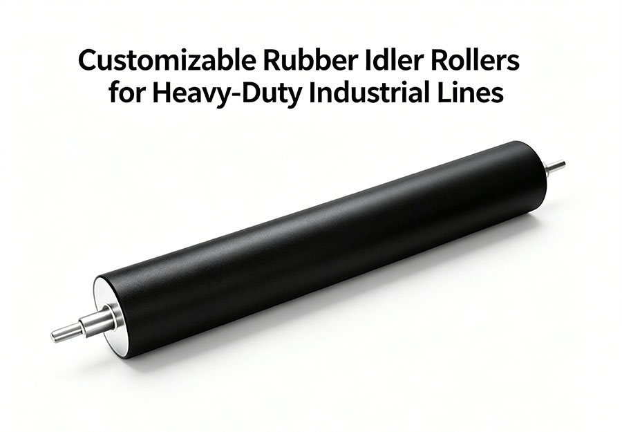 Customizable Rubber Idler Rollers for Heavy-Duty Industrial Lines