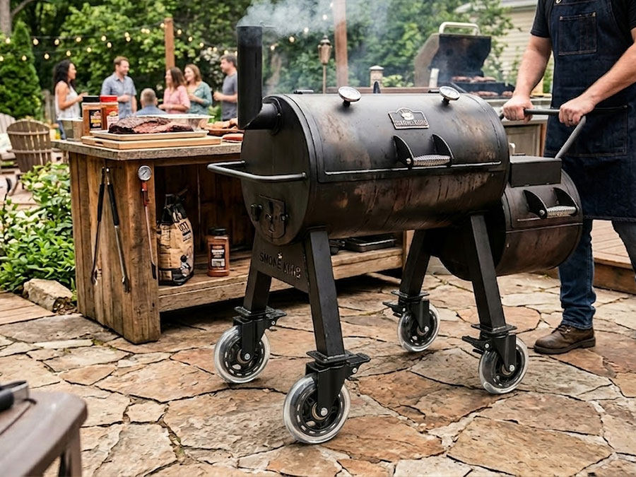 Premium Replacement PU Casters for Pellet Grills & Smokers