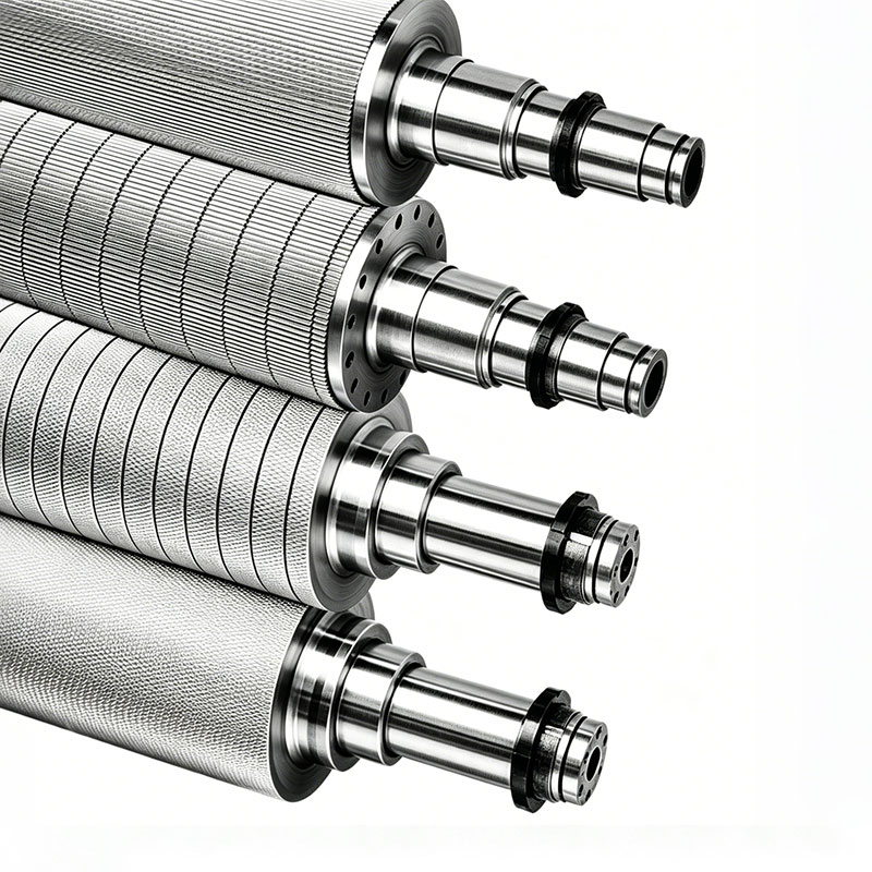 Custom Forged Steel Flute Rollers with Tungsten Carbide Coating