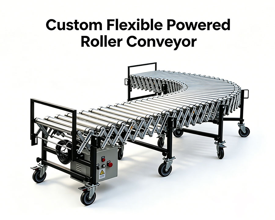 Custom Flexible Powered Roller Conveyor