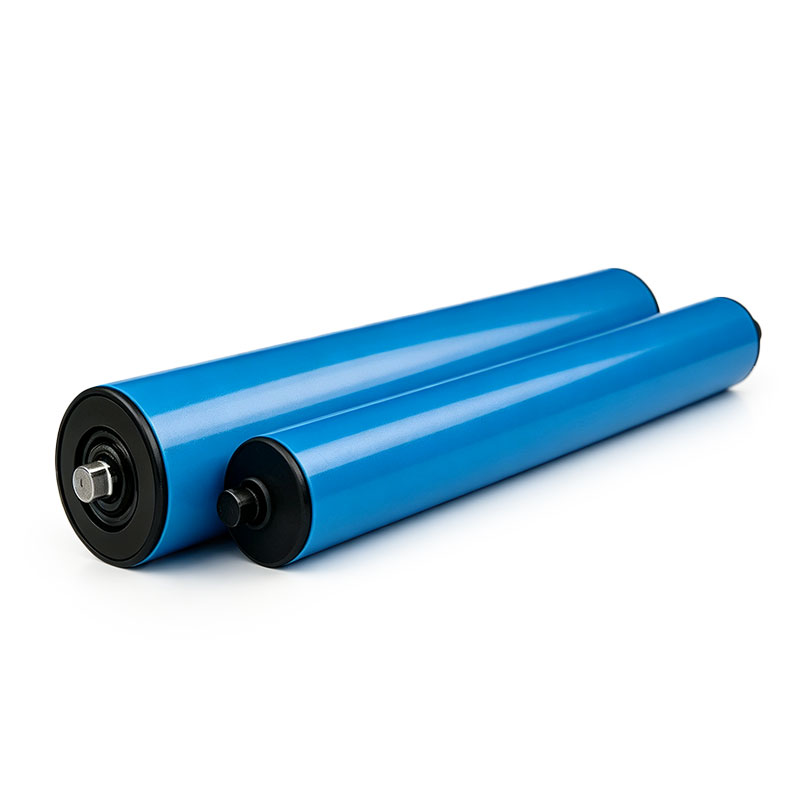 Custom Polyurethane Conveyor Roller with Heavy-Duty Housing Base