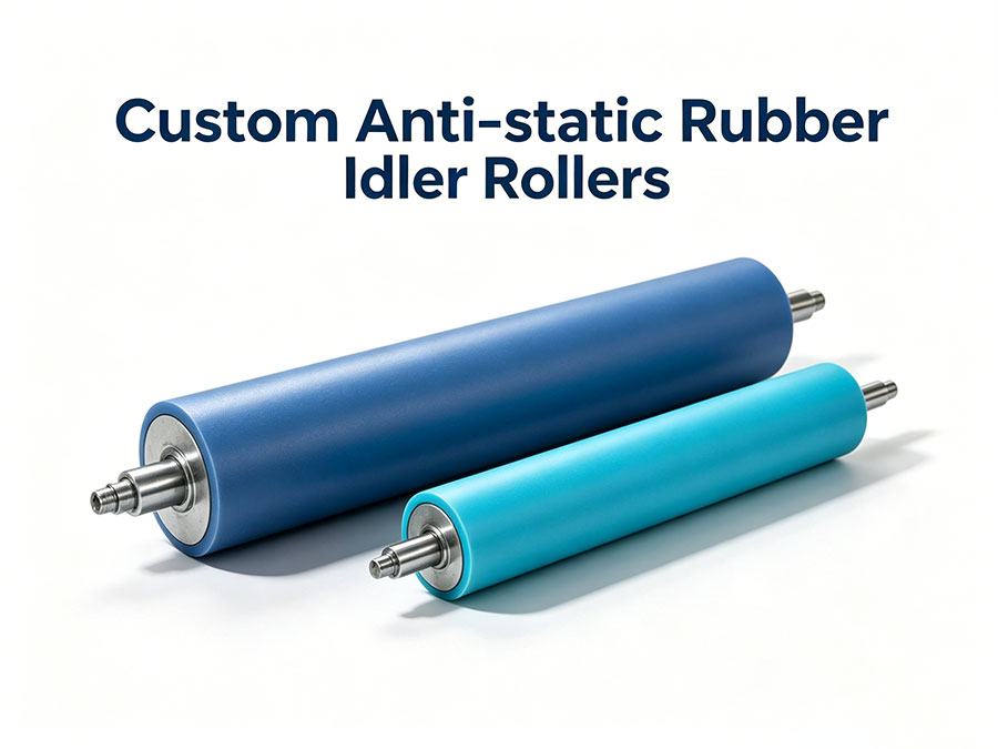 Custom Anti-static Rubber Idler Rollers
