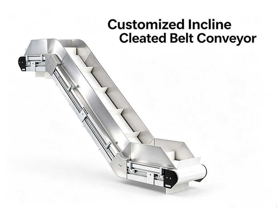 Customized Incline Cleated Belt Conveyor