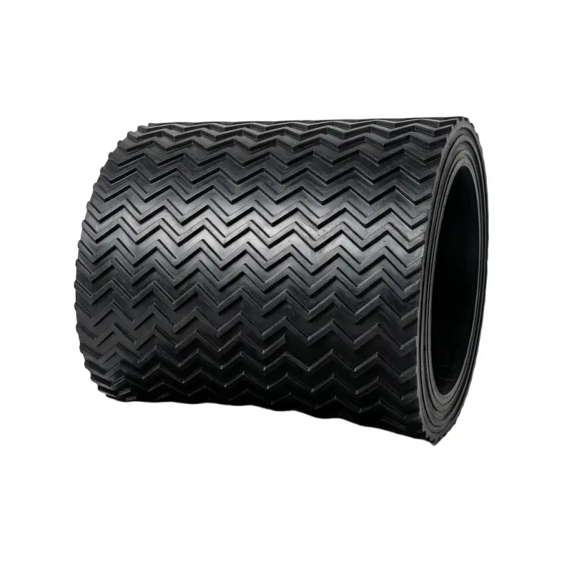 Custom V Pattern Chevron Rubber Conveyor Belt