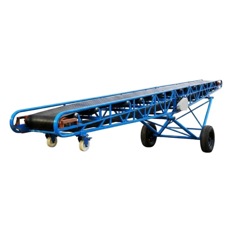 Custom Mobile Chevron Rubber Belt Conveyor