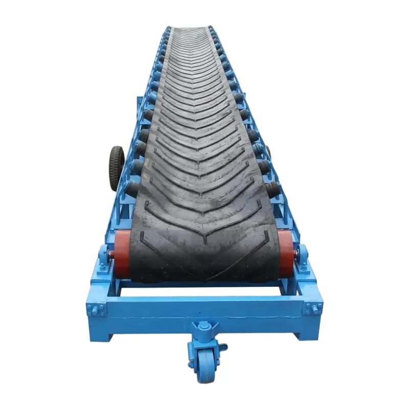 Custom Mobile Rubber Belt Conveyor System