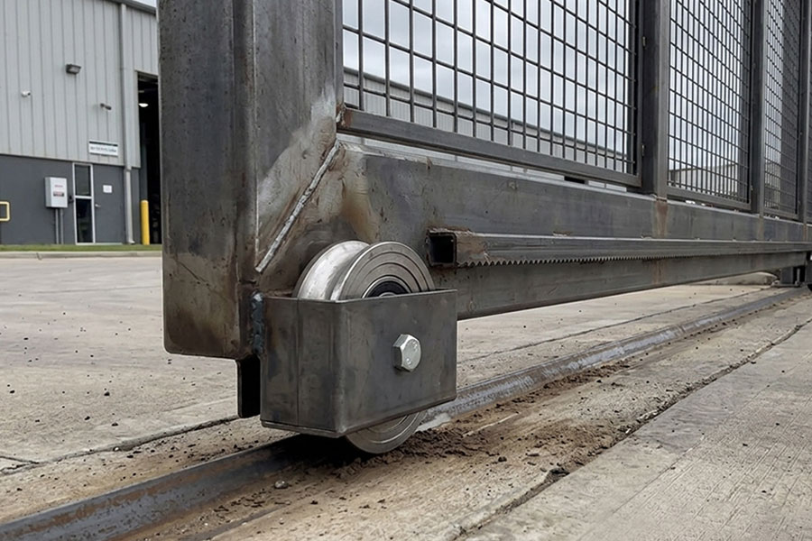 Heavy-Duty Solid Steel V-Groove Sliding Gate Wheels