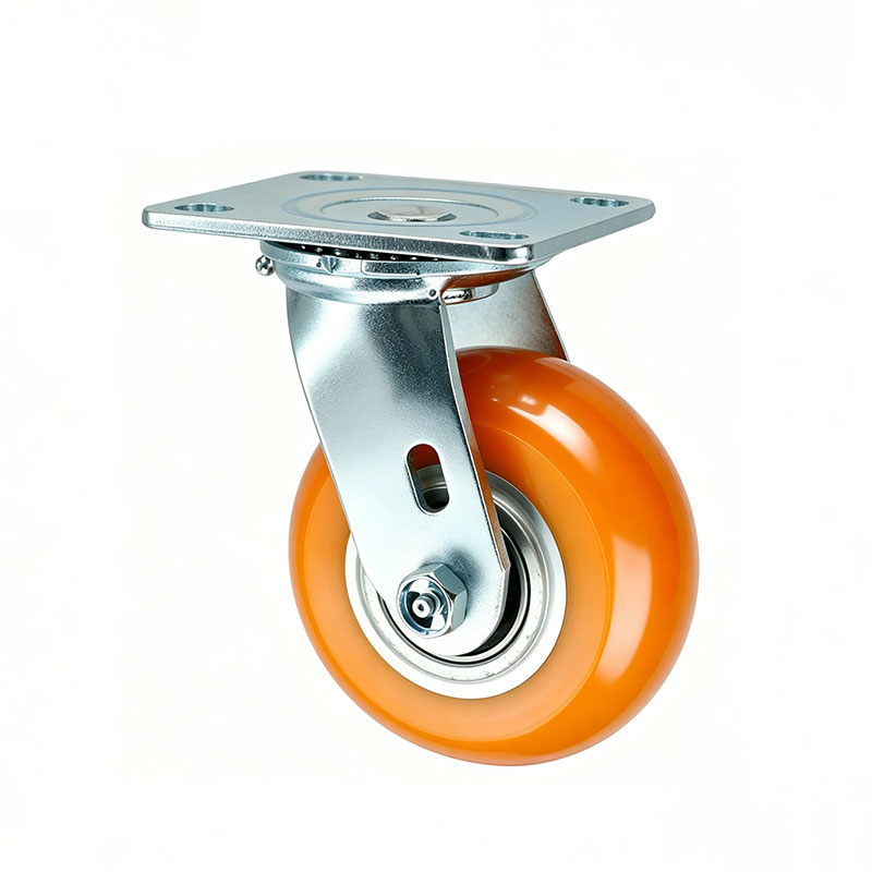 Commercial High-Temp Orange Polymer Bakery Rack Casters