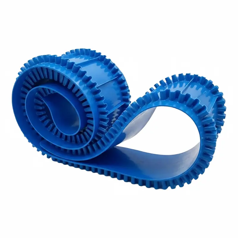 Custom Blue PVC Corrugated Sidewall Conveyor Belt