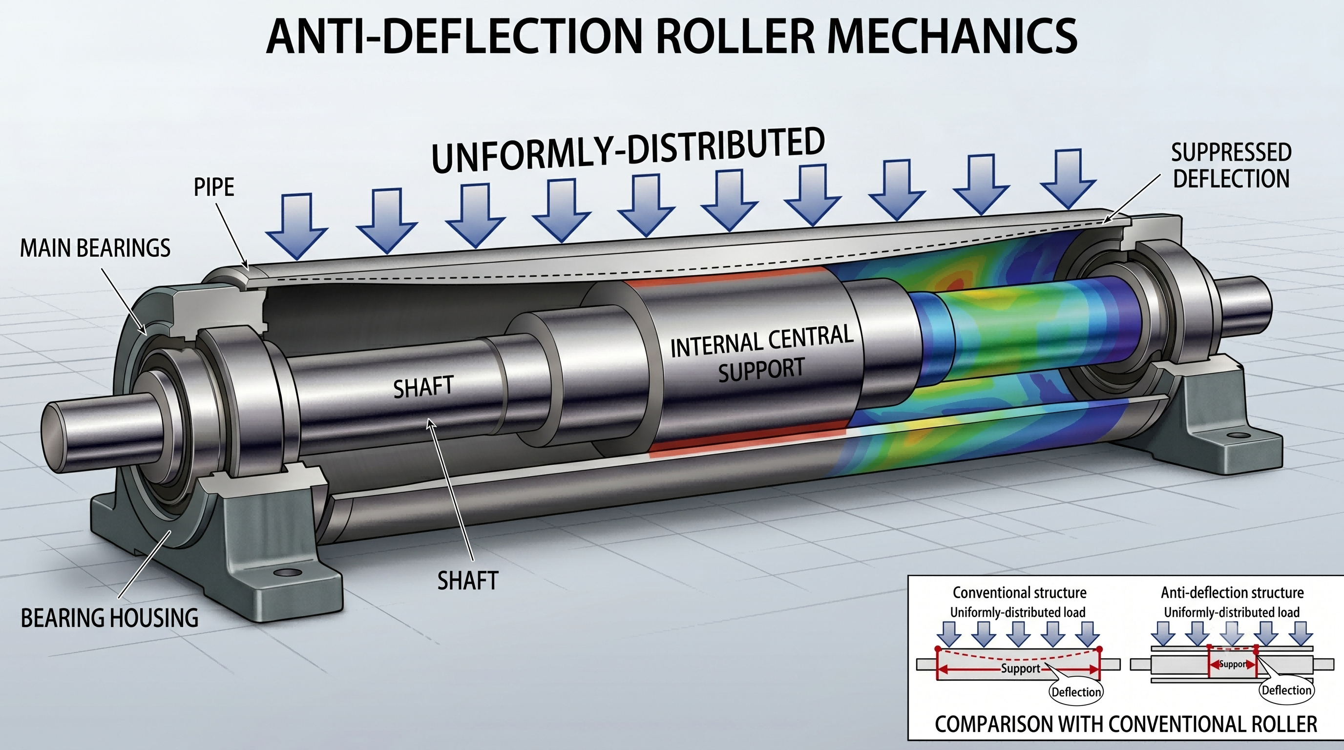 How Does an Anti-Deflection Structured Roller Work?