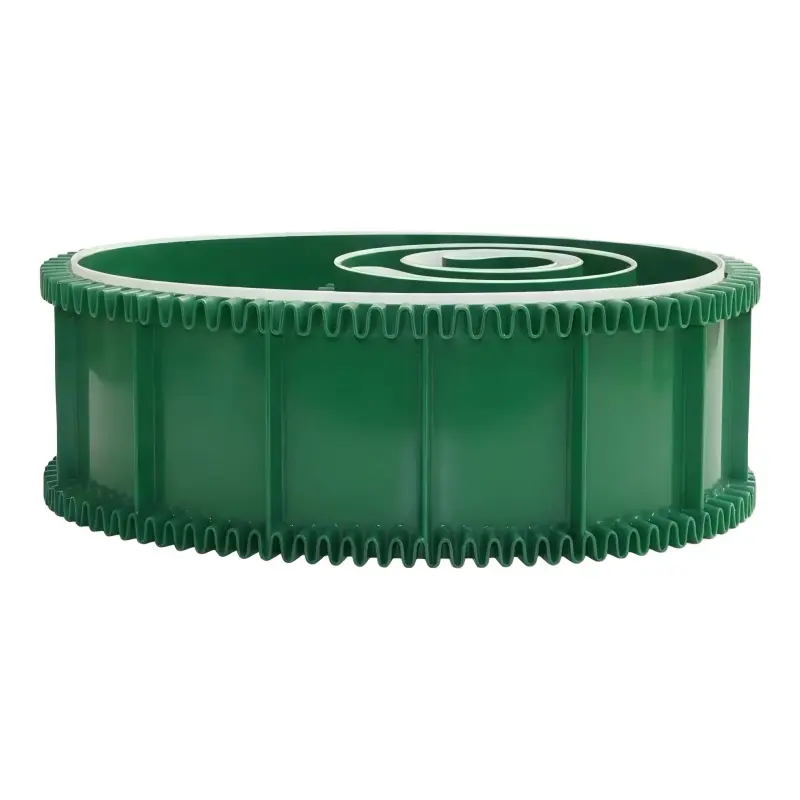 Custom Green PVC Corrugated Sidewall Conveyor Belt
