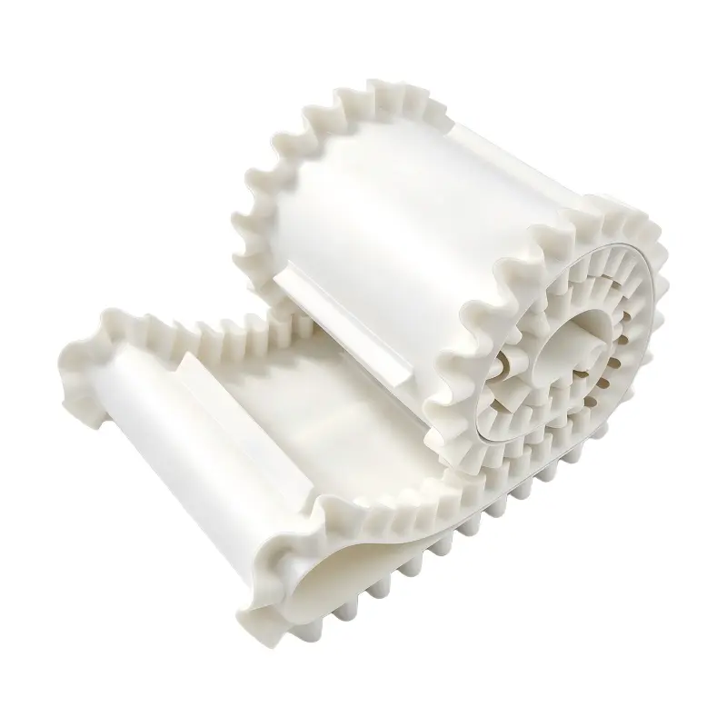 Custom White Food Grade PVC Corrugated Sidewall Conveyor Belt