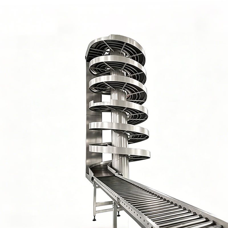 Custom Vertical Spiral Conveyors for Food, Beverage & Bottling Lines
